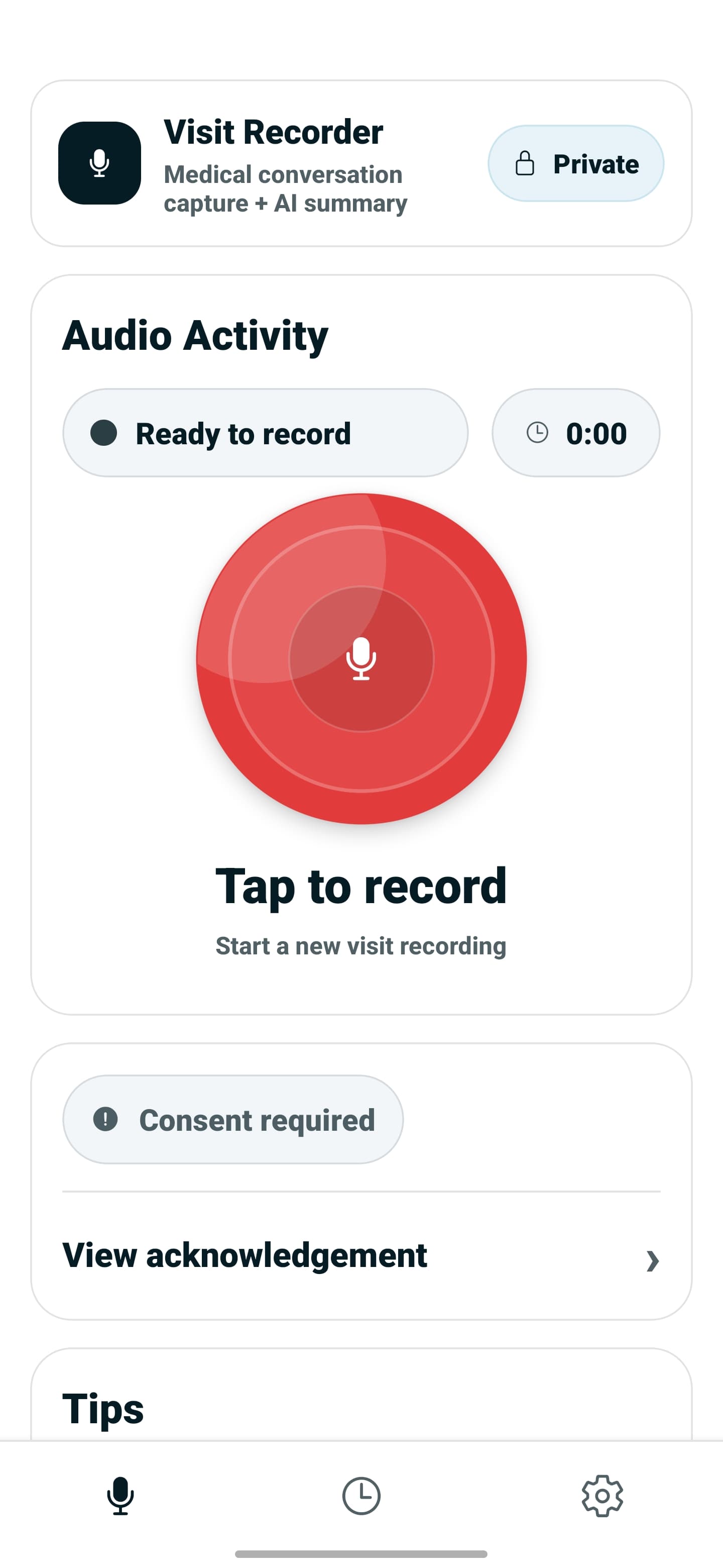 Visit Recorder product preview